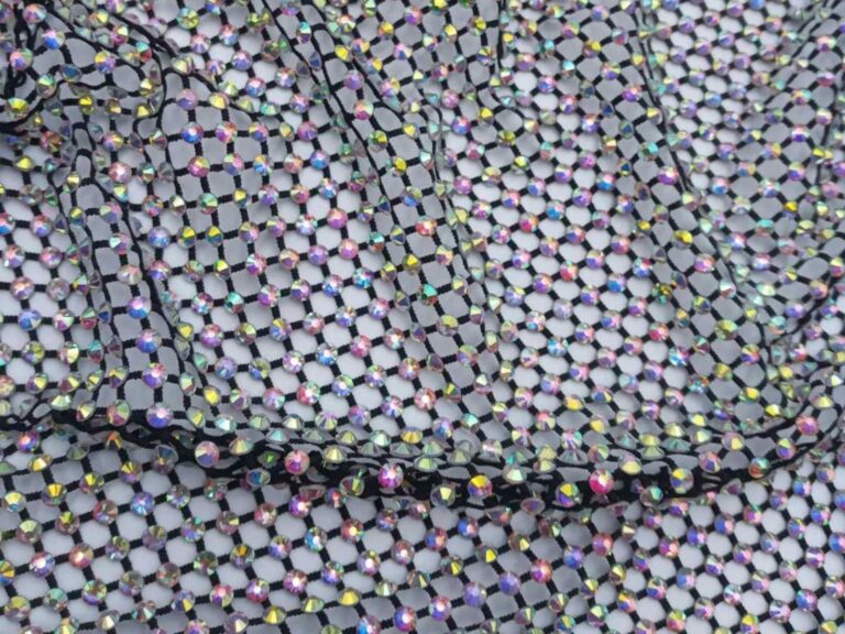 Rhinestone Mesh BLACK