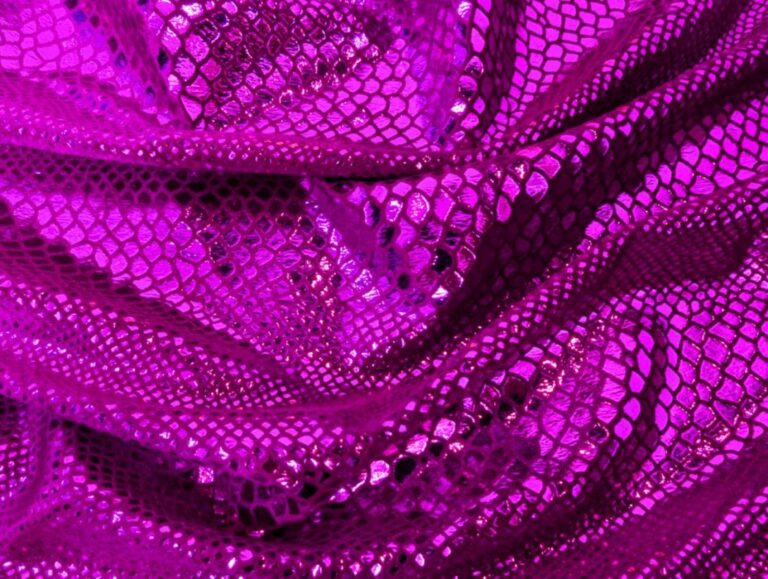 Python Foiled On Velvet FUCHSIA