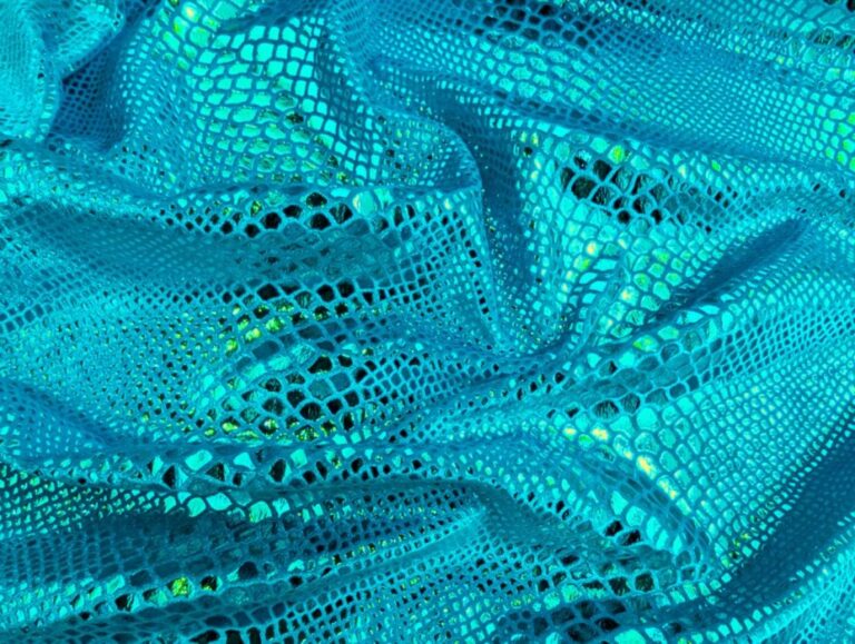 Python Foiled On Velvet TURQUOISE