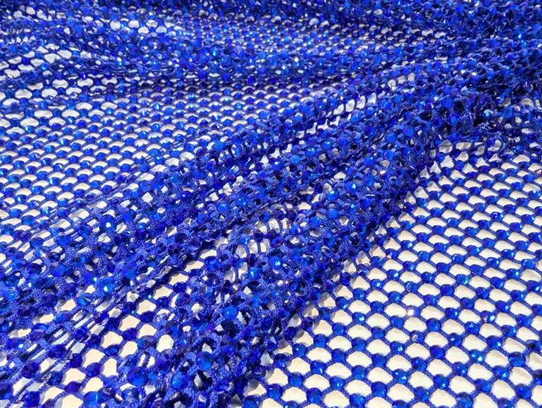 Rhinestone Mesh - COBALT