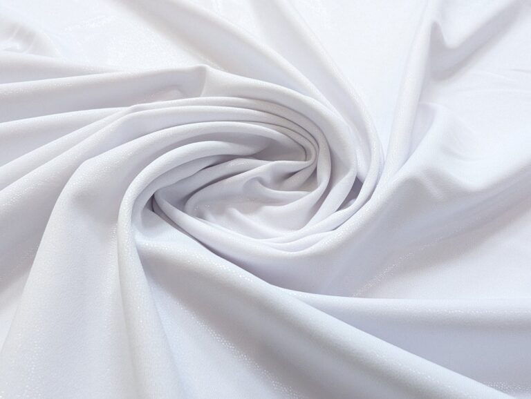 Lycra Metallic Dot - Astella WHITE