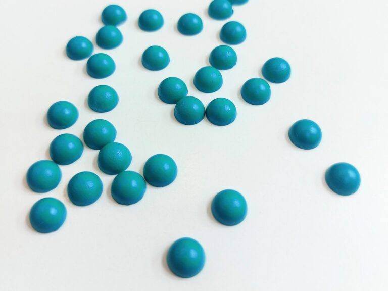 Matt Half Pearl Beads PEACOCK BLUE