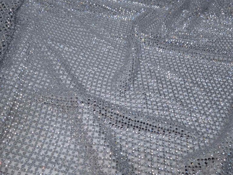 Rhinestone Mesh WHITE