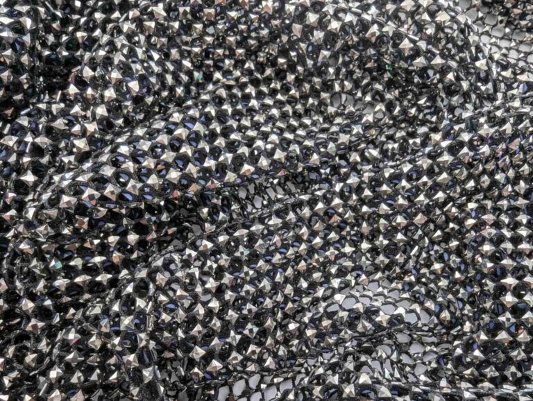 Rhinestone Mesh BLACK/HEMATITE