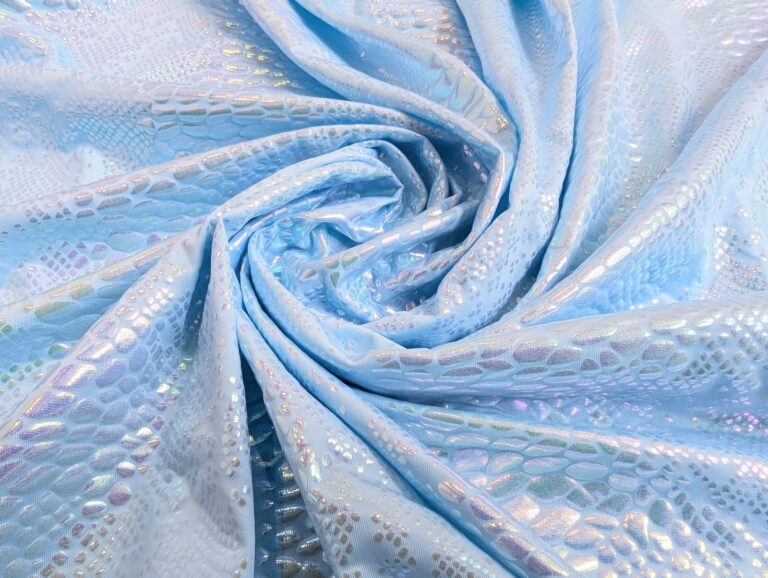 Lycra Python Foiled BLUEBELL/ICE BLUE