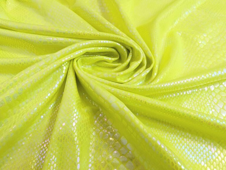 Lycra Python Foiled TROPIC LIME