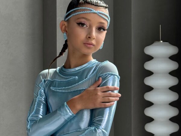 Juvenile Dress In Colour Ice Blue Stage Glow
