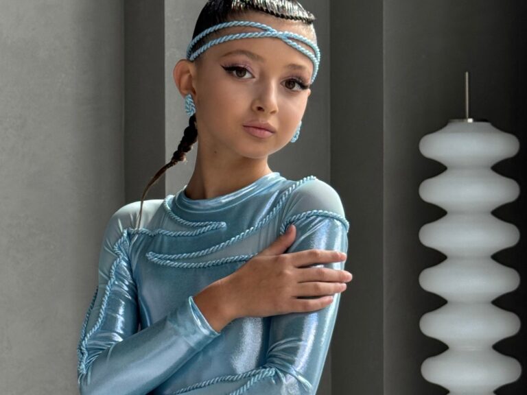 Juvenile Dress In Colour Ice Blue Stage Glow