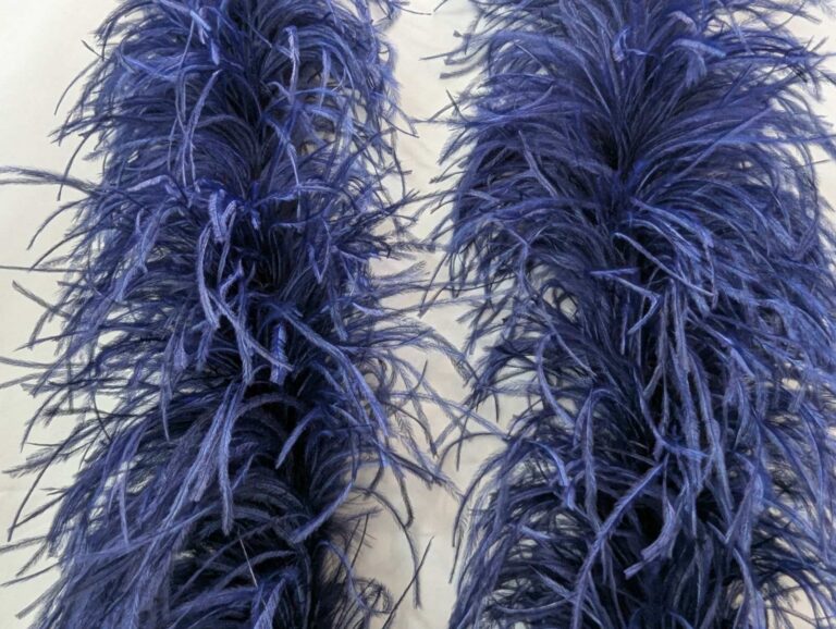 Ostrich Feather Boa Lux 5 Ply MIDNIGHT SKY