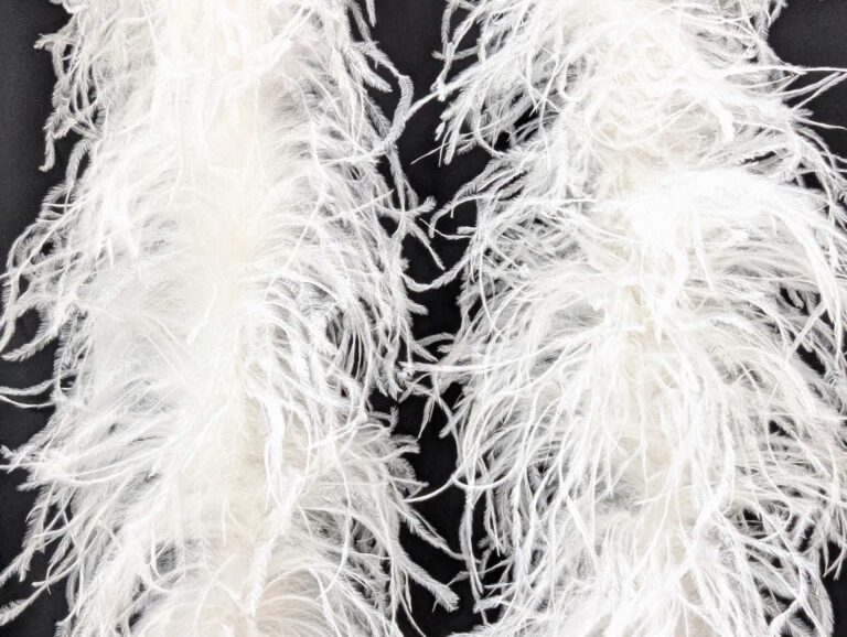 Ostrich Feather Boa 6 Ply WHITE
