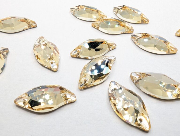 Leaf Sew-On Stones GOLDEN SHADOW