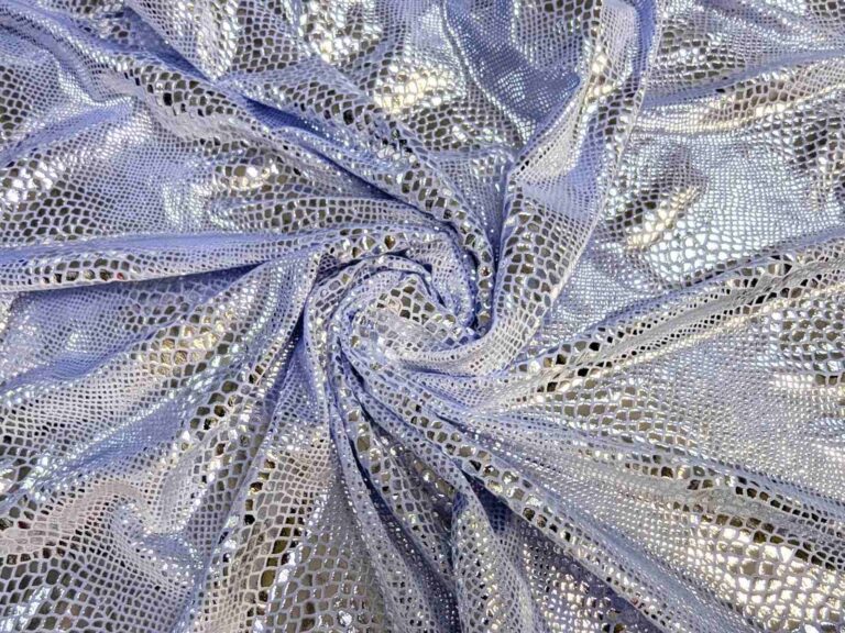 Python Foiled On Velvet SILVER/SKYBLUE