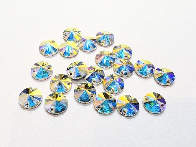 Rivoli Sew-On Stones - Preciosa CRYSTAL AB