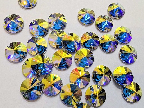 Rivoli Sew-On Stones - Swarovski CRYSTAL AB