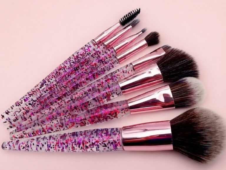 Set Of Brushes For Makeup Glam Brush Collection 8 Pcs