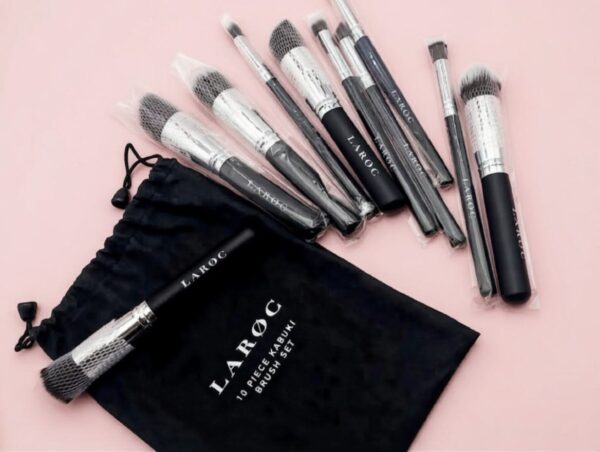 Set Of Brushes For Makeup Laroc Kabuki Brush Make Up Set 10Pcs