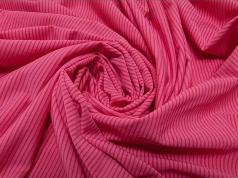 Lycra Micro Stripe CORAL