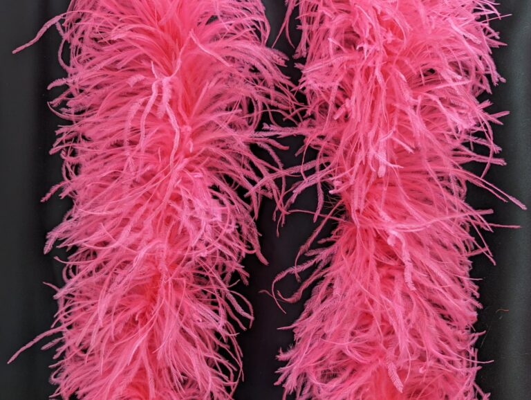 Ostrich Feather Boa Lux 5 Ply PINK TROPICANA