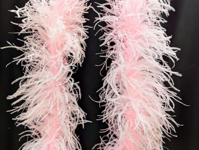 Ostrich Feather Boa Lux 5 Ply POWDER ROSE