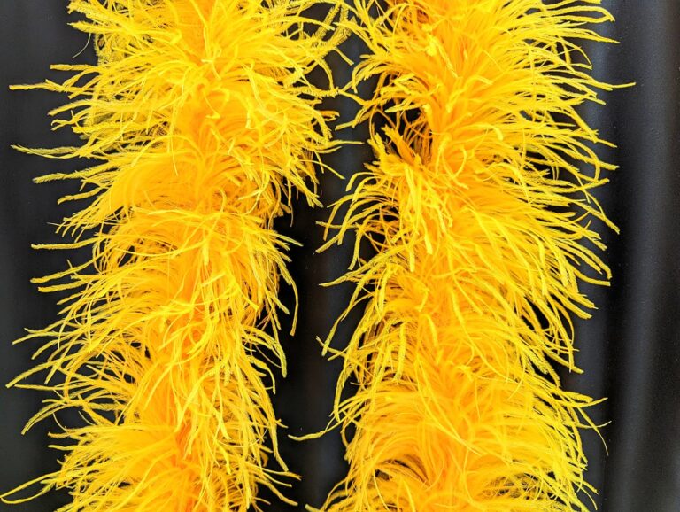 Ostrich Feather Boa Lux 5 Ply SAFFRON