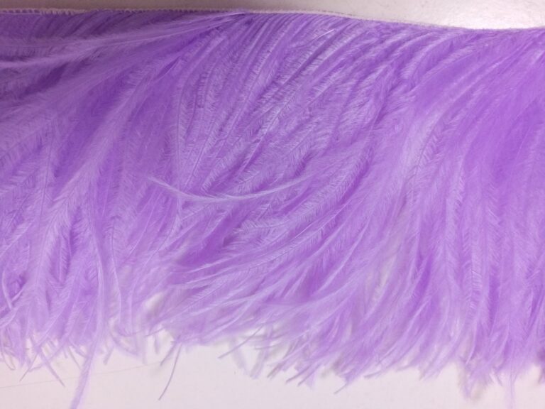 Ostrich Feather Fringe Trim 12-15 Cm - LILAC DREAM